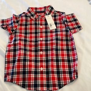 BRAND NEW BOYS JANIE AND AND JACK BUTTON DOWN SHIRT!! 2T!! $20